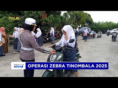 OPERASI ZEBRA TINOMBALA 2025 EDUKASI KESELAMATAN BERLALU LINTAS POLICE GOES TO SCHOOL