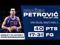 🙌 DRAŽEN PETROVIĆ | GREAT PLAYOFF PERFORMANCES - 40 point explosion 💥 v CLE on 23rd April, 1992