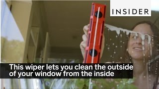 This wiper lets you clean the outside of your window from the inside