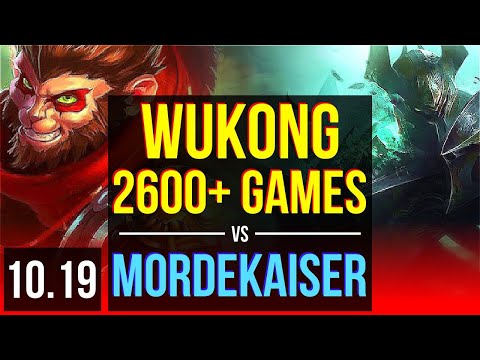 WUKONG vs MORDEKAISER (TOP) | 2.2M mastery points, 2600+ games, KDA 10/3/8 | EUW Master | v10.19