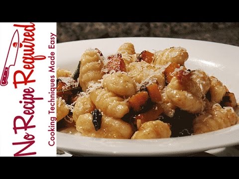 Gnocchi WIth Butternut Squash & Brown Butter Sauce - NoRecipeRequired.com