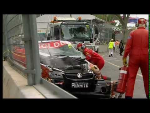 V8 Utes Massive Crash - Clipsal 2008