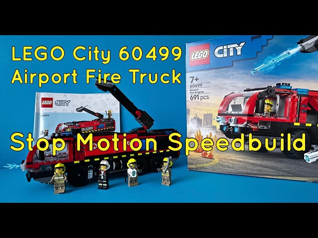 Vídeo relacionado con LEGO City Camión de Bomberos Aeroportuario de Juguete - Kit de Maquetas de Vehículo de Emergencias con 4 Minifiguras de Bomberos - Regalo de Cumpleños para Niños de 7+ Años - 60499