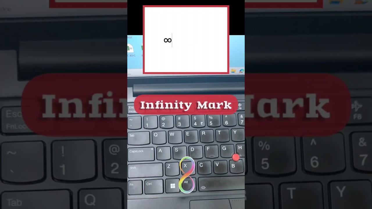 Type Infinity Symbol (∞) ♾️ with Shortcut ‼️ 211E + Alt + X Trick for Word & Excel