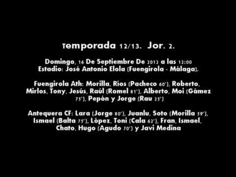 Temp. 12/13. J2. Ath. Fuengirola 0 - 4 Antequera CF.