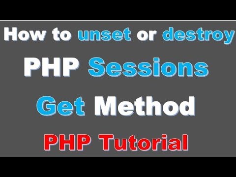 Beginner PHP Tutorial 64 How to unset or destroy PHP Sessions Urdu Hindi