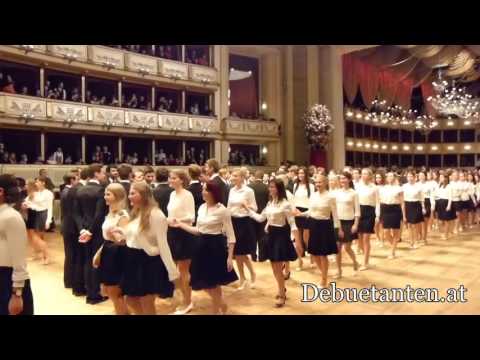 Zweiter Durchlauf des ersten Teils der Eröffnung - Generalprobe Wiener Opernball 03.02.2016