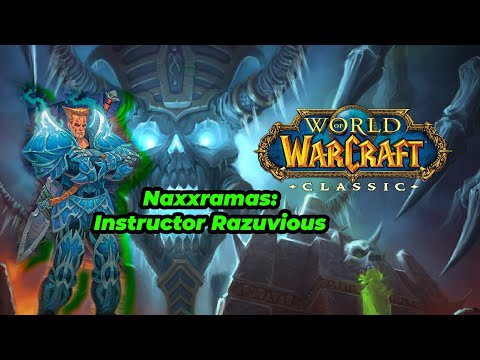 WoW Classic Naxxramas - Instructor Razuvious Boss Fight - Priest Mind Control - No commentary