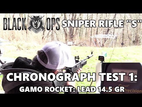 Black Ops Sniper Rifle "S" Chronograph Test 1