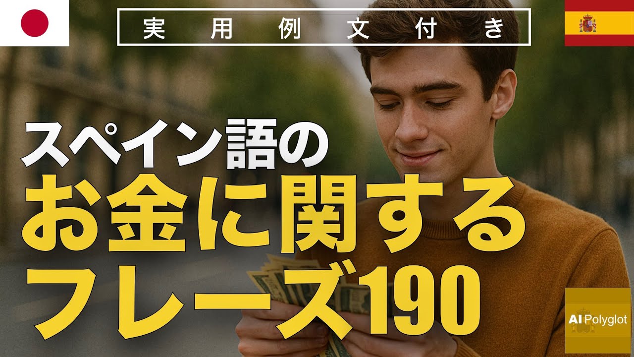 スペイン語のお金に関するフレーズ190 | Spanish | 実用例文付き episode artwork