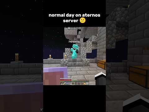 normal day on aternos server 😕.... #minecraft
