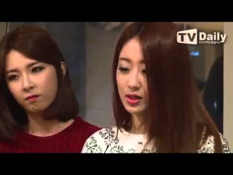 Nine Muses TV Daily Interview Glue Recording and Rehearsal