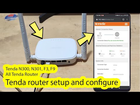 Tenda router setup through mobile