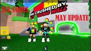 Roblox Be Crushed By A Speeding Wall Secret Code