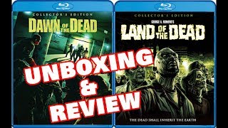 DAWN OF THE DEAD /LAND OF THE DEAD -BLURAY REVIEW & UNBOXING (SCREAM FACTORY)