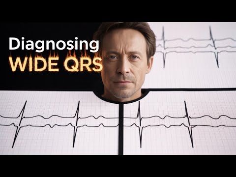 Wide QRS tachy - differential diagnosis & management #wideqrstachycardia #widecomplextachycardia ECG