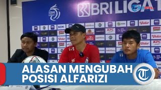Pelatih Arema FC Beberkan Alasannya Ubah Posisi Alfarizi saat Hadapi Dewa United FC di Liga 1