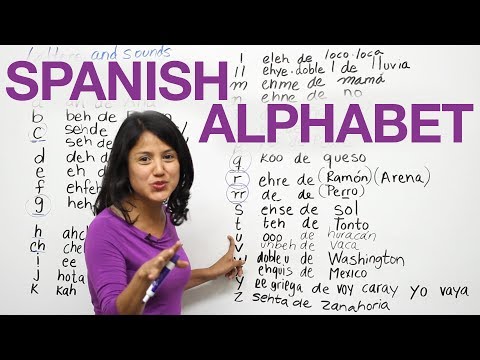 Learn how to say the letters and sounds in Spanish Video