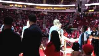Houston Rockets Intro View From My Seat- Rockets vs Detroit Pistons 11/10/12
