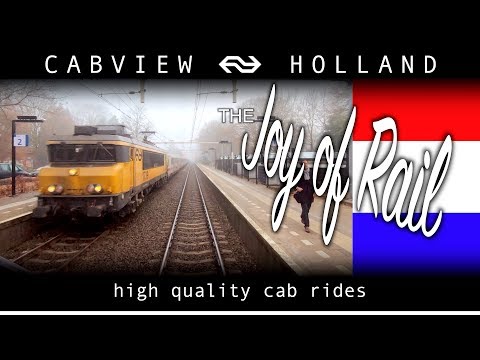 FOGGY TRAIN RIDE Amersfoort Vathorst - Amsterdam CABVIEW HOLLAND SLT 5dec 2019