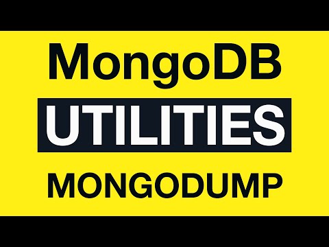 MongoDB Utilities 06 mongodump