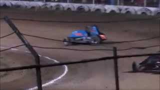 Creek County Speedway Non-Wing Champ Sprint Heat #4 9/20/14