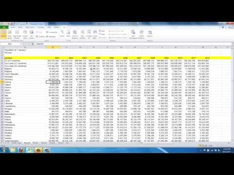 How to Prevent the Title Row from Scrolling in Excel 2010