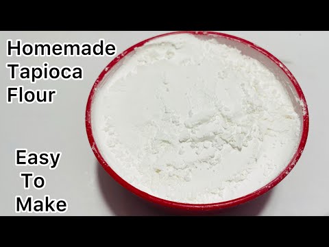 How to make Tapioca flour at home | Tapioca Starch from Scratch
