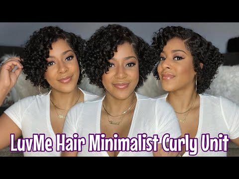 LuvMe Hair Undetectable Lace Short Curly Minimalist...