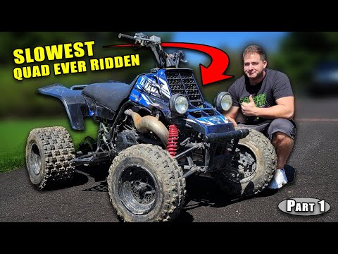 I bought a Yamaha Banshee and it might be the slowest quad I've ever ridden