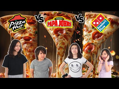 The Snack Attack Squad does Pizza Hut vs. Papa John's vs. Domino's - What's the best Chain Pizza?
