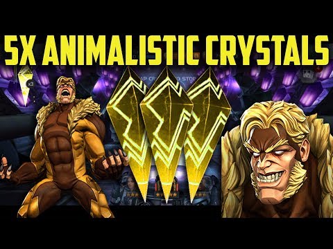 5x Sabretooth FGMC's - Animalistic Crystal Opening - Marvel Contest of Champions