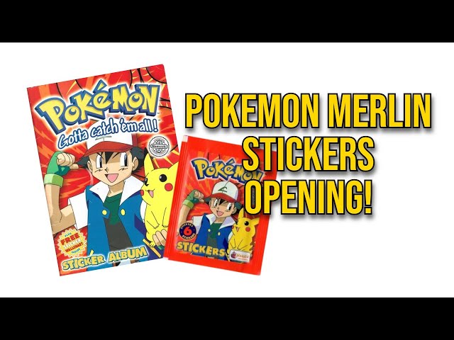 Vídeo relacionado con Pokemon 1 x MERLIN Pegatinas paquete Topps Series 1 - 1999 - Vintage - Nintendo