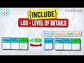 INCLUDE Level Of Detail LOD Expressions Tableau Course 99
