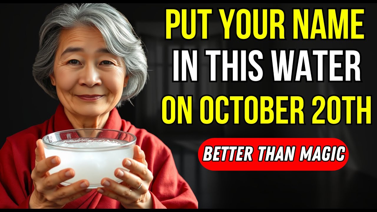 Put YOUR NAME in THIS WATER on OCTOBER 20th and ATTRACT A LOT OF MONEY | Buddhist Teachings