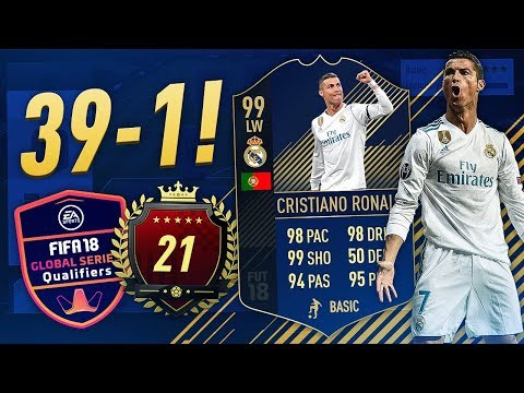 39-1 AGAIN (!) WITH THE BEST PLAYER IN FIFA 18! FUT CHAMPIONS TOP 100 GAMEPLAY