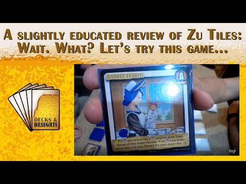 A slightly educated review of ZU Tiles. Is it trying to market as a card game? What's happening?!