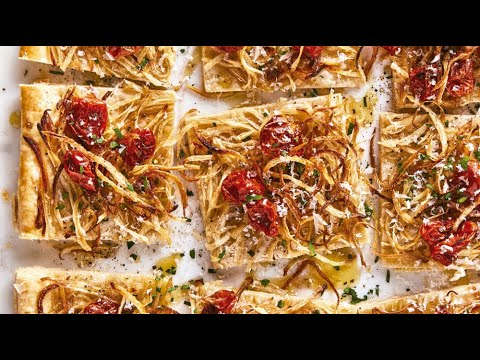 Recette : Pâte feuilletée aux oignons et fromage
