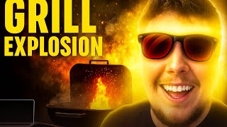 Smoke Bomb on the Grill: Epic Smoke Explosion! #smokebombs  #grill #SmokeShow