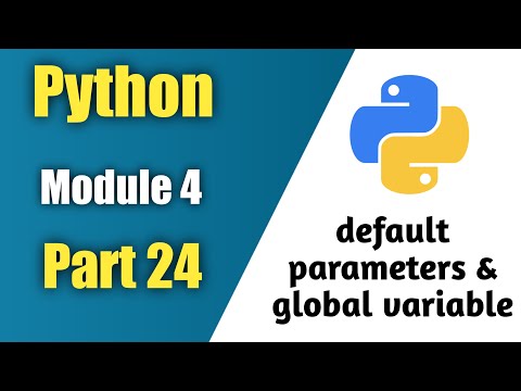 Python Tutorial In Hindi Part 24 Default Parametersglobal Variable