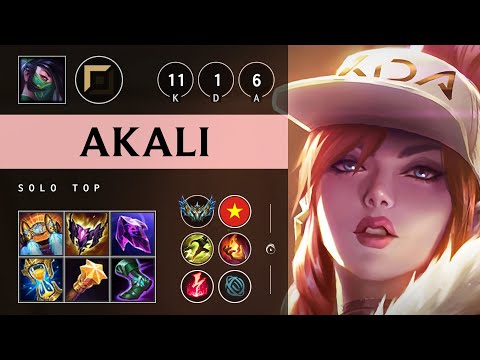 Akali Top vs Renekton - VN Challenger Patch 25.07