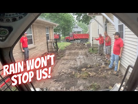 Große Aufgabe, großer Regen. Trotzdem EINFACH!