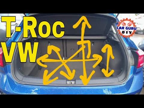 VW T-ROC BOOT DIMENSIONS IN CM, 2017 - present @CarGuruDIY #CarGuruDIY
