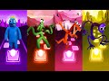 Rainbow Friends - Blue  Vs  Green  Vs  Orange  Vs  Purple | Tiles Hop