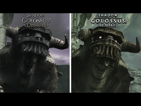 Shadow of the Colossus - All Colossus/Colossi Comparison - Classic HD vs Remake