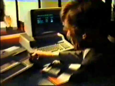 Hewlett Packard TV advert from the eighties