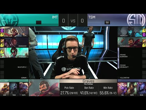 IMT vs TSM Game 1 - NA LCS Spring SemiFinals 2016 - Immortals vs Team SoloMid