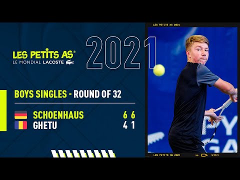 Les Petits As 2021 | Boys Round of 32 | Max Schoenhaus vs. Gabriel Ghetu
