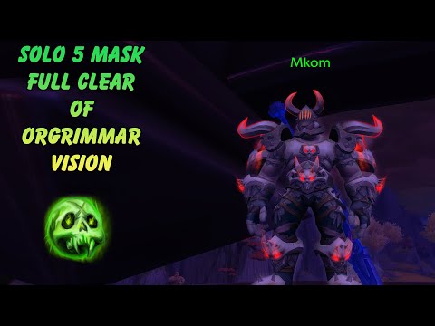 5 Mask Full Clear Vision Solo as Unholy DK