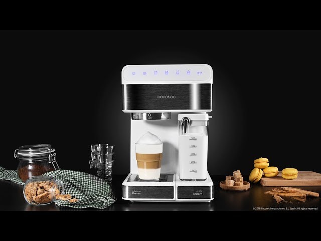 Kaffeemaschine Halbautomatisch Cecotec Power Instant-ccino 20 Touch 1,4L 20 bar mit Milchbehälter video